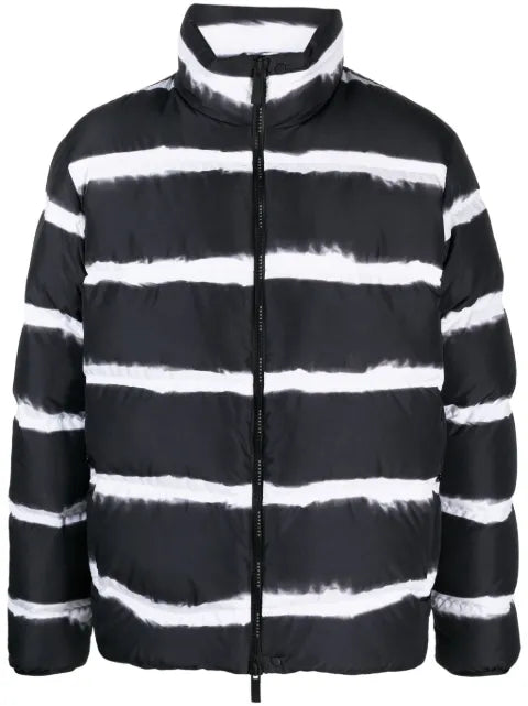 Moncler Sil striped puffer jacket