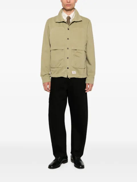 RANRA button-fastening flap-pocket jacket