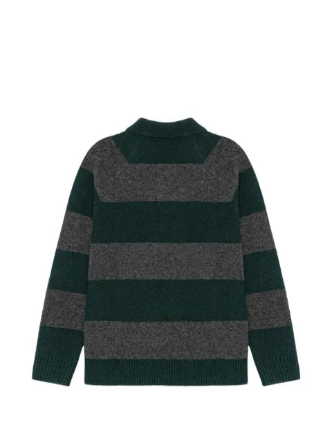 Les Deux striped knitted polo sweater
