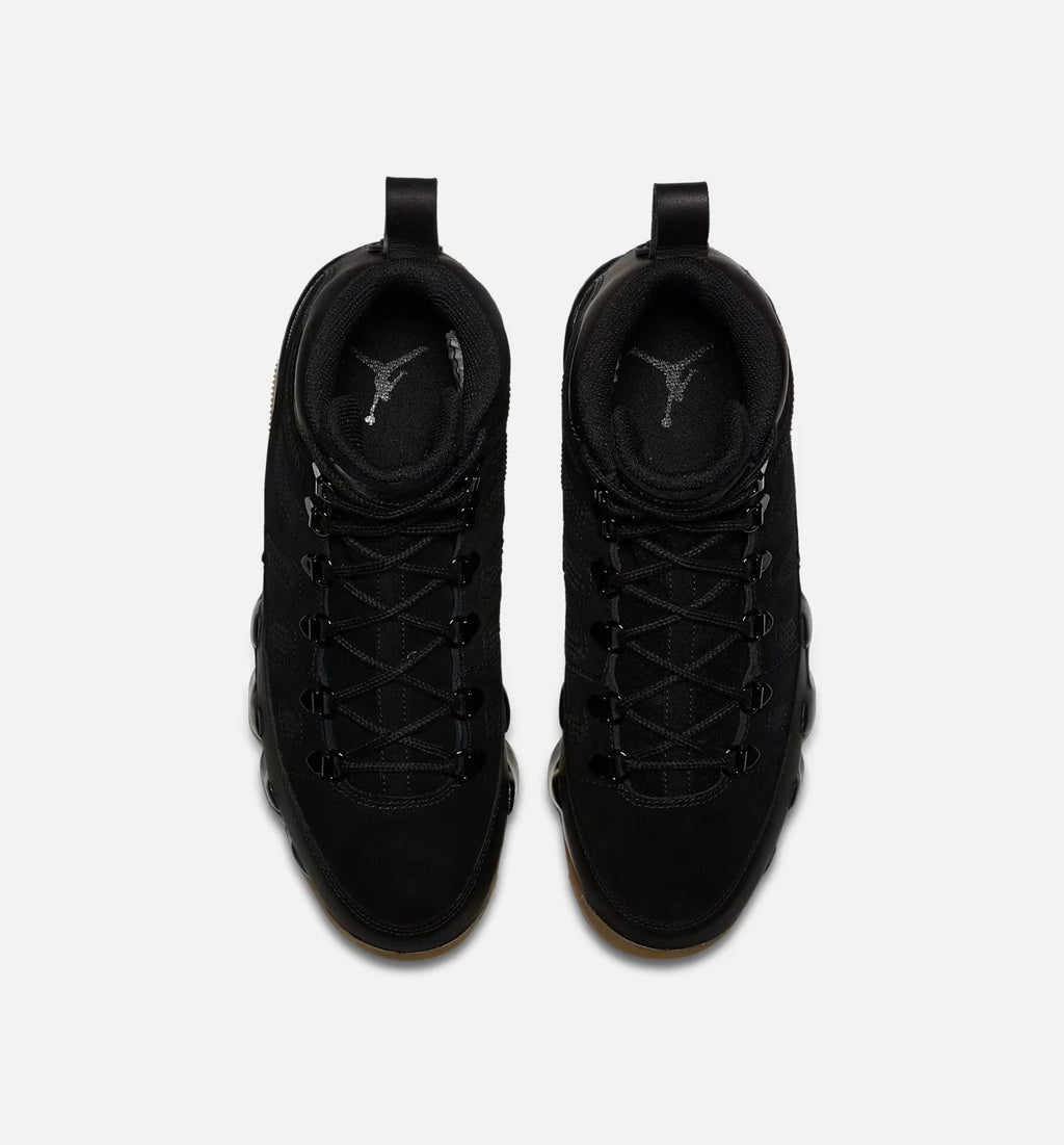 Air Jordan 9 Retro Men's Lifestyle Boots - Black/Black Gum/Light Brown