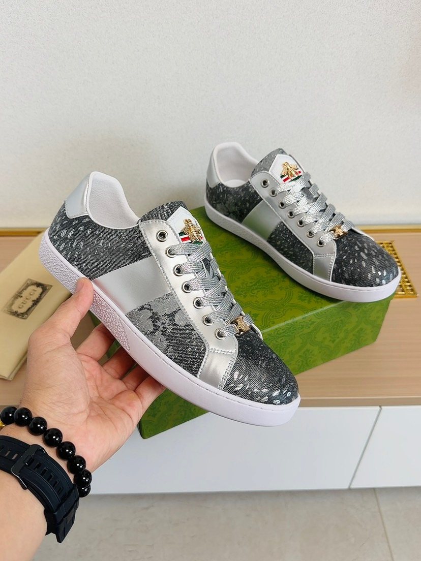 Gucci Men's Patterned Low-Top Sneakers